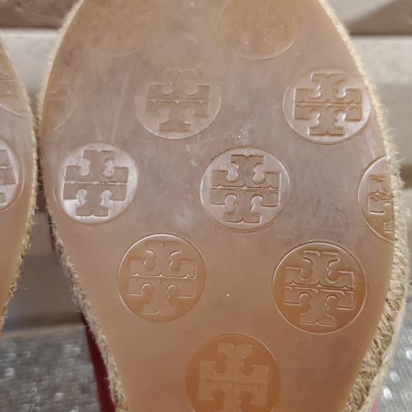 SOLD!! TORY BURCH Filipa Pink Wedges - Size 7 - Picture 8 of 8